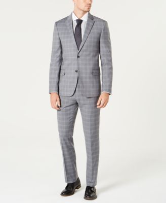 tommy hilfiger light grey suit