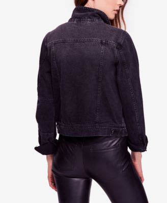 macys free people denim jacket