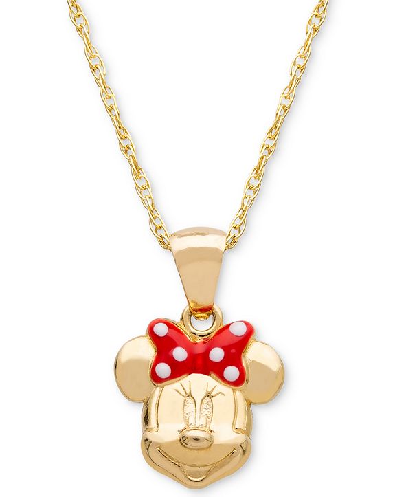 Minnie mouse bow necklace clearance