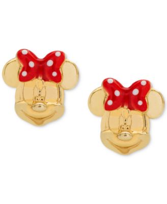 minnie mouse baby earrings
