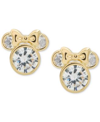 minnie mouse baby earrings