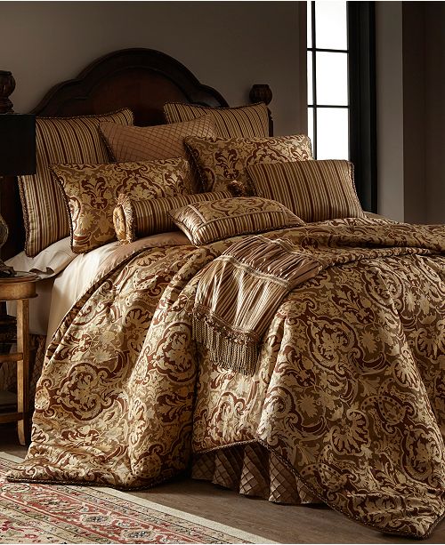 Austin Horn Classics Botticelli Brown 3 Piece Luxury Comforter Set Reviews Comforters Bed Bath Macy S