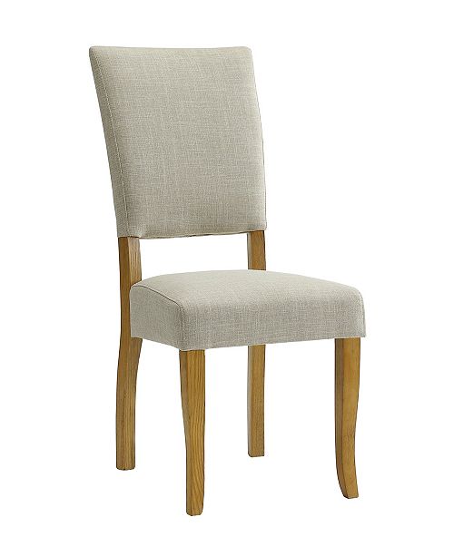 Walker Edison Set Of 2 Open Back Parsons Dining Chairs In Ivory Reviews Furniture Macy S