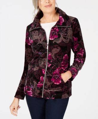 karen scott velour jackets