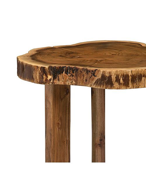 Bolton Furniture Berkshire Natural Live Edge Wood Round End Table Reviews Furniture Macy S