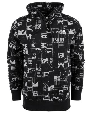 the north face all over print hoodie