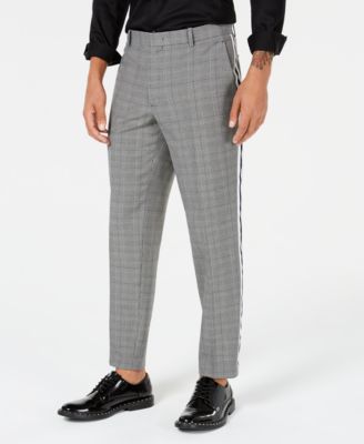 gray striped pants