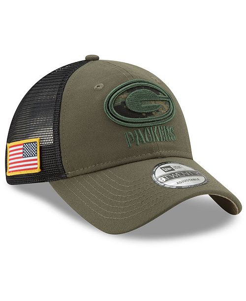 New Era Green Bay Packers Camo Service Patch 9twenty Trucker Cap Reviews Sports Fan Shop By Lids Men Macy S