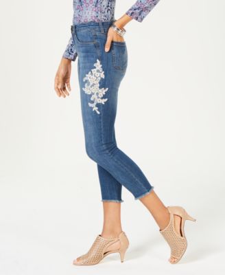jeans with appliques