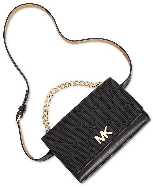 Michael Kors Deco M Quilted Belt Bag Reviews Handbags Accessories Macy S Models like heidi klum and iman and a michael kors suede belt with a large goldtone buckle is a great choice in timeless, luxe style. michael kors deco m quilted belt bag
