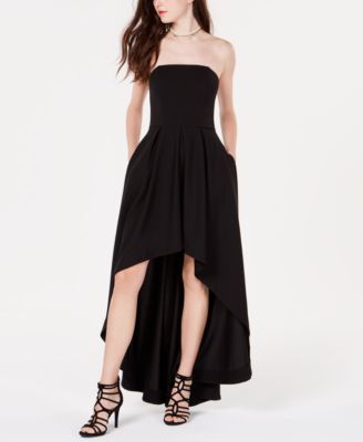 black high low dress formal