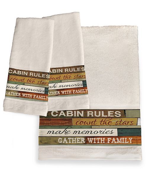 Laural Home Cabin Rules Bath Towel Reviews Bath Towels Bed Bath Macy S
