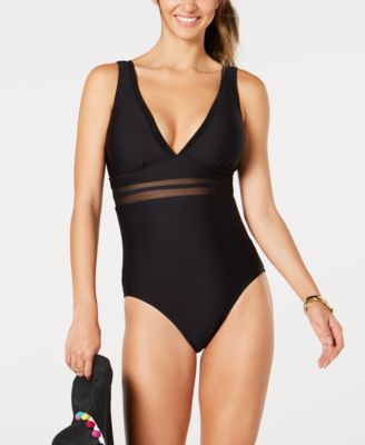 Tommy Hilfiger Solid Mesh One-Piece 