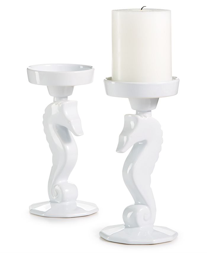 The Cellar Closeout Coastal Seahorse Candle Holders Set Of 2 Created For Macy S Reviews Candle Holders Home Decor Macy S