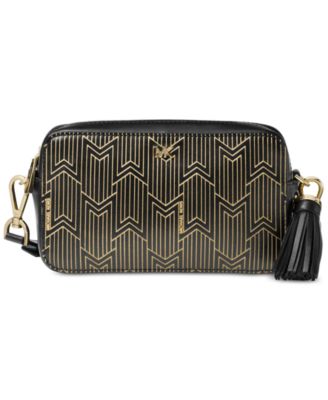 michael michael kors metallic deco small camera bag