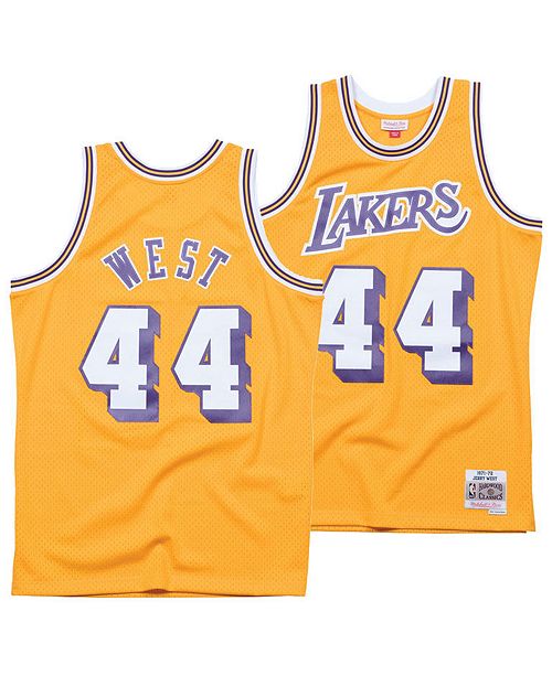Mitchell Ness Men S Jerry West Los Angeles Lakers Hardwood Classic Swingman Jersey Reviews Sports Fan Shop By Lids Men Macy S