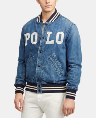 polo and denim jacket