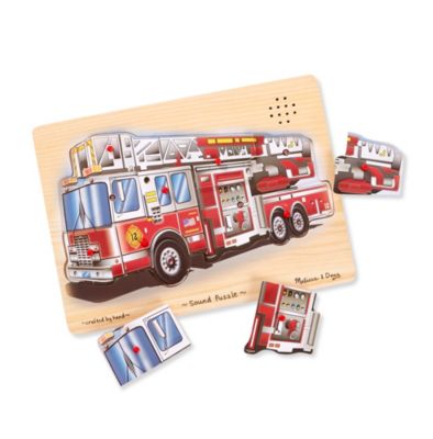 melissa and doug fire truck sound puzzle