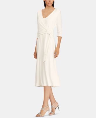 lauren ralph lauren faux wrap dress