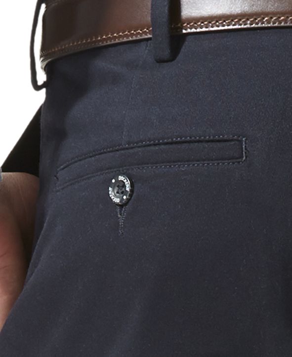 Dockers Men's Comfort Relaxed Pleated Cuffed Fit Khaki Stretch Pants