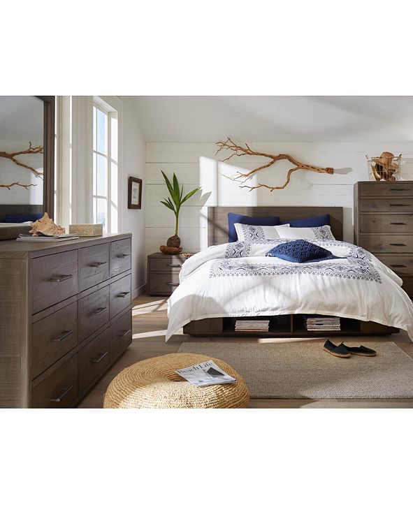 Furniture Brandon Storage Queen Platform Bed, Created for Macy's & Reviews Furniture Macy's