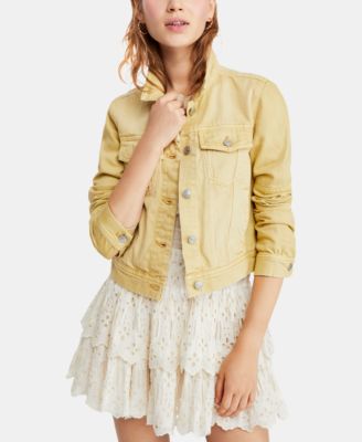 macys free people denim jacket
