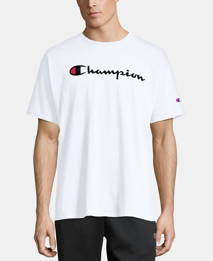 Champion Men's Script Logo T-Shirt & Reviews - T-Shirts - Men - Macy's