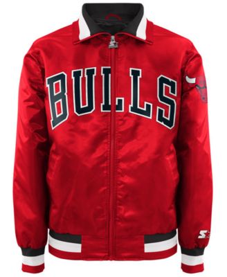 bulls satin starter jacket