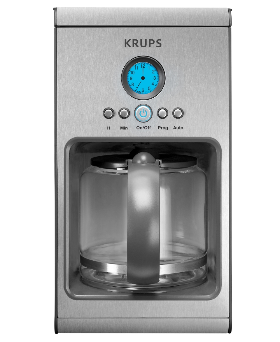Krups KM1000 Coffee Maker, Programmable 10 Cup   Coffee, Tea