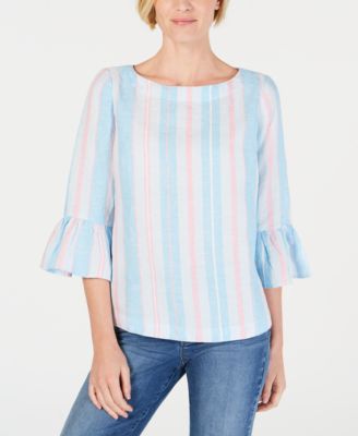 macys linen tops