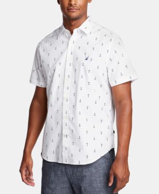 anchor print shirt mens