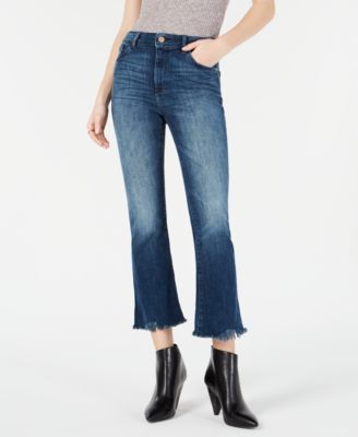 cropped boot cut jeans