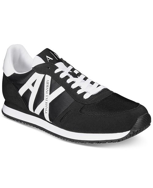 A X Armani Exchange Armani Exchange Men S Lace Up Sneakers Reviews All Men S Shoes Men Macy S