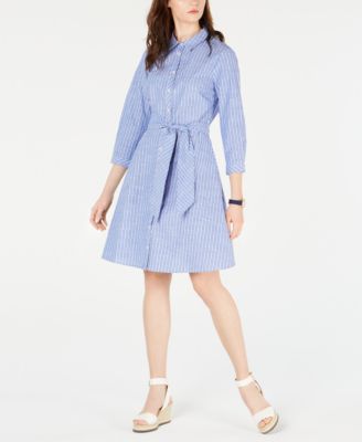 tommy hilfiger blue striped dress