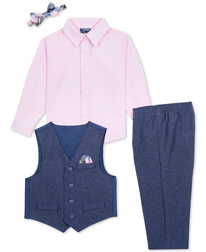Nautica Toddler Boys 4Pc. Heather Poplin Vest Set & Reviews Sets