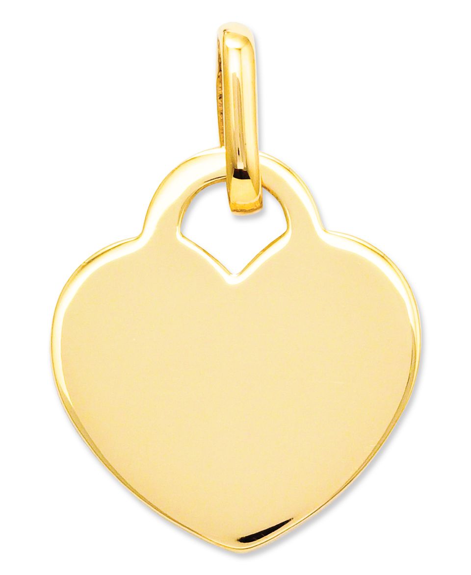 14k Gold Charm, Puffed Heart Charm   Bracelets   Jewelry & Watches