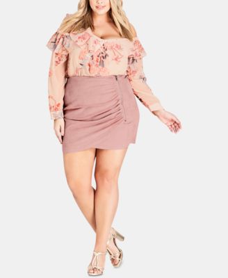 plus size cocktail skirts