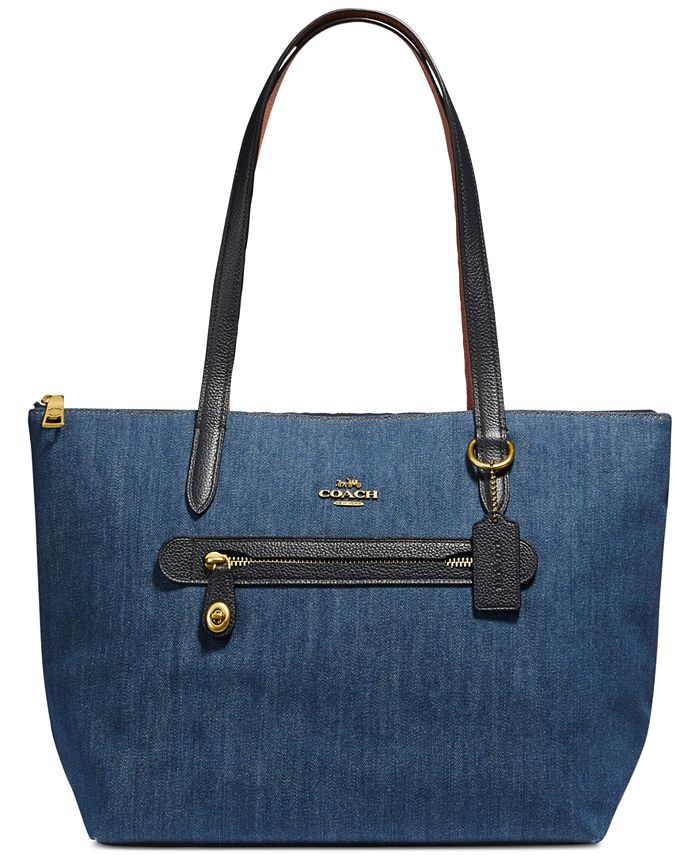 COACH Denim Taylor Tote & Reviews Handbags & Accessories Macy's