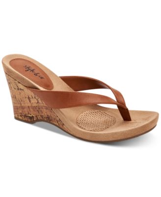 thong wedge flip flops