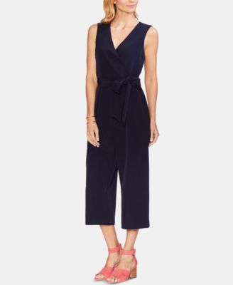 vince camuto belted crop jumpsuit