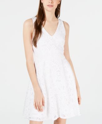 white dress macy's juniors