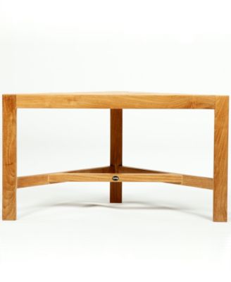 teak corner shower bench