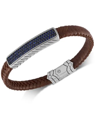 men's black sapphire bracelet