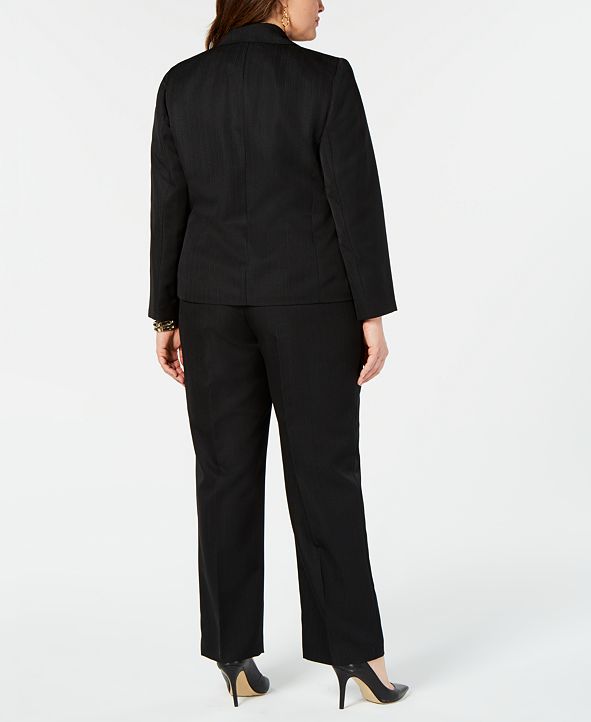 Le Suit Plus Size Elastic-Waist Pants Suit & Reviews - Wear to Work - Women - Macy's