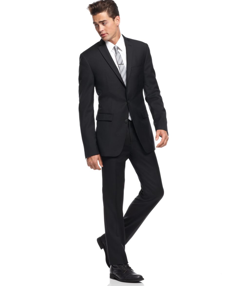Bar III Suit Separates Charcoal Solid Extra Slim Fit   Suits & Suit Separates   Men