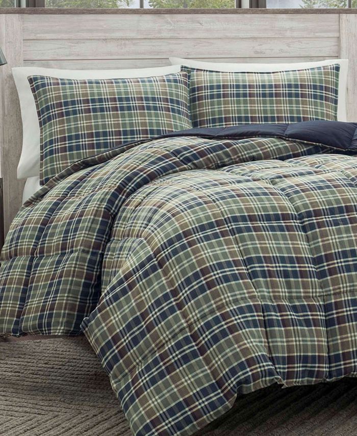 Eddie Bauer Rugged Plaid Multi Comforter Set, King & Reviews