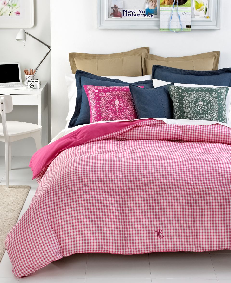 Lauren Ralph Lauren Bedding, Pink Gingham Down Alternative Full/Queen