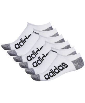 adidas men's 6 pack superlite no show socks