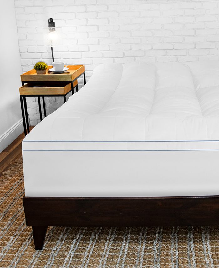 Restonic Sensorgel Memoryloft 3 5 Gel Infused Twin Memory Foam And Fiber Mattress Topper Reviews Mattress Pads Toppers Bed Bath Macy S