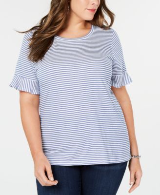 michael kors plus size tops macy's